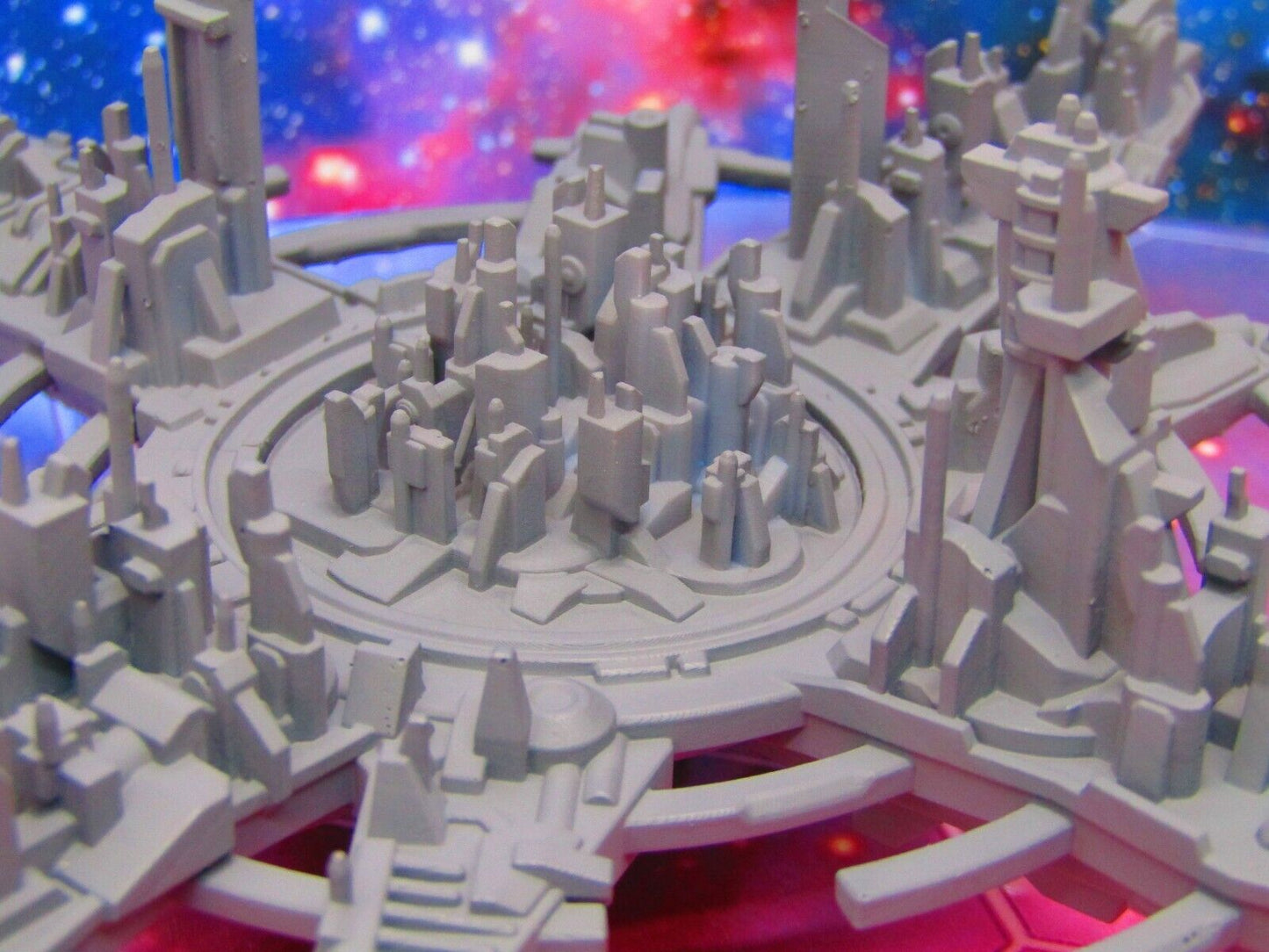 Gargantuan Space City Metropolis & Removeable Shield Starfinder Fleet Scale