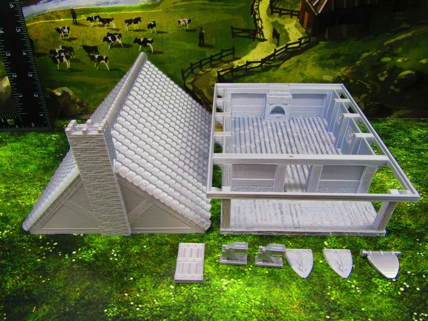 Bar Tavern Pub Shop Inn Building Scatter Terrain Scenery 3D Printed Model