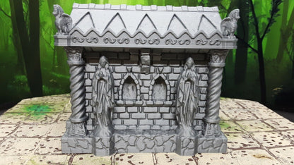 Cemetery Mausoleum Tomb Model Dungeons & Dragons 28mm Scatter Terrain Miniature