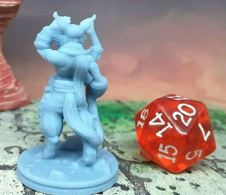 Catfolk Guide Mini 28mm Miniatures Figure Tabletop Gaming D&D 3D Printed Resin