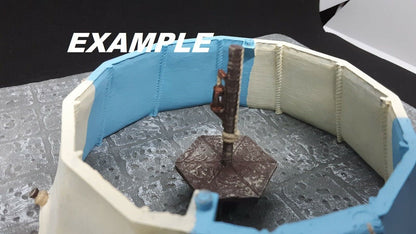 Tent Pavilion Removable Top Model Dungeons & Dragons Tabletop RPG Gaming 28mm