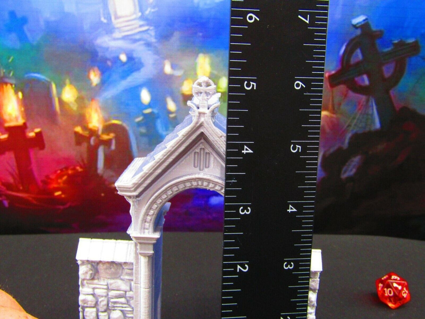 Cemetery Grand Entrance Entryway for Graveyard / Cemetery Scatter Terrain