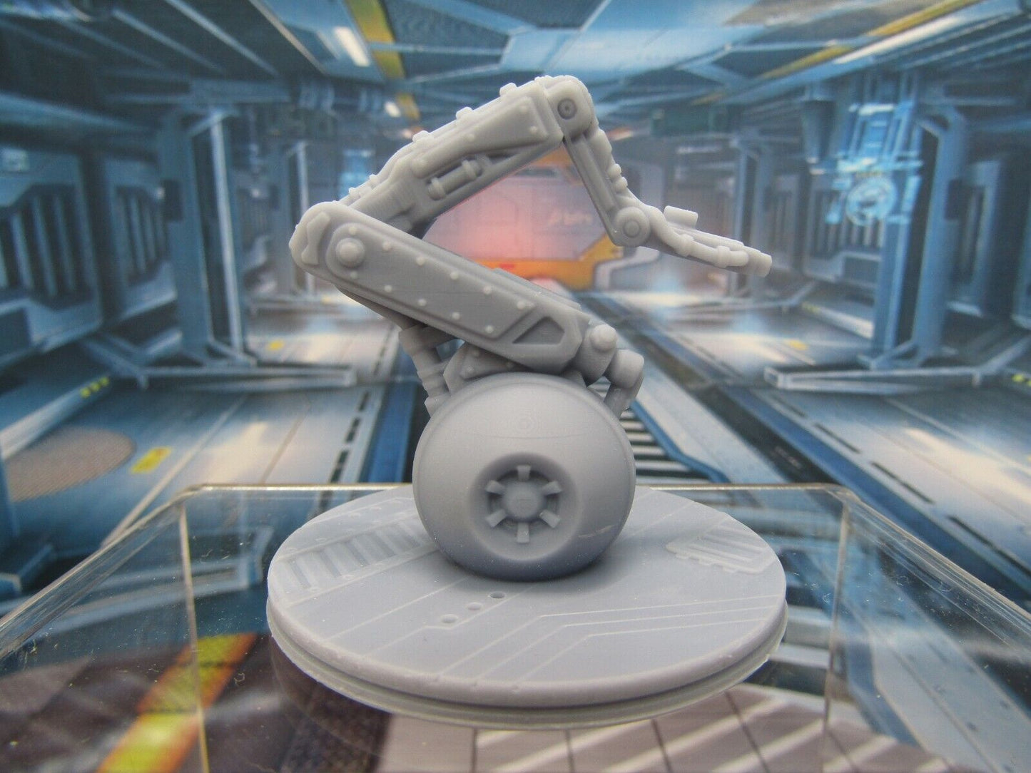 War Modded Factory Droid Battle Robot Mini Miniature 3D Printed Figure Model