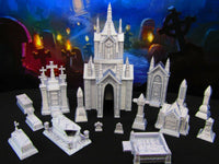 
              23pc Tombs, Gravestones, & Mausoleums Graveyard Collection Grave Set 3D Print
            