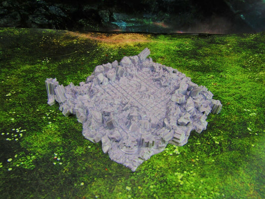 Ancient Building Ruins Foundation 3 Scatter Terrain Scenery Mini Miniature Model