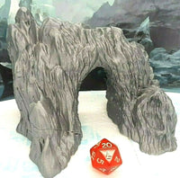 
              Snowy Mountain Icy Archway Scatter Terrain Scenery 28mm Dungeons & Dragons
            