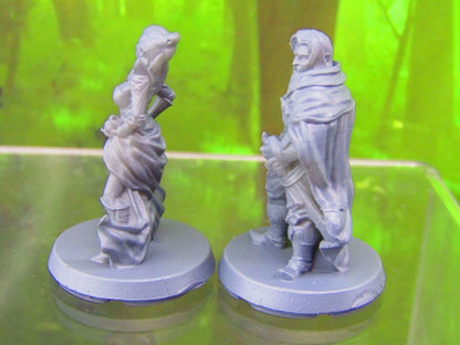 Vampire Royal Male / Female Pair Mini Miniatures 3D Printed Resin Model Figure