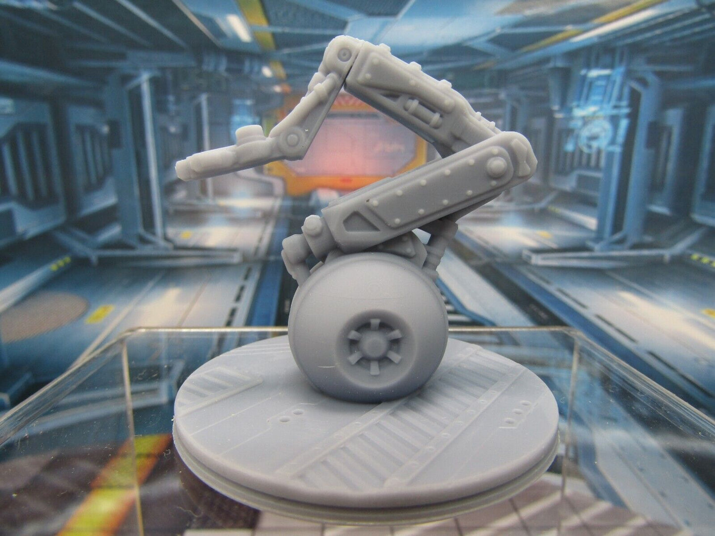 War Modded Factory Droid Battle Robot Mini Miniature 3D Printed Figure Model