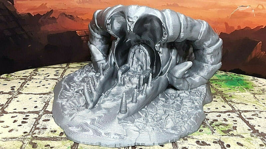 Dragon Skull Bone Skeleton Throne 28mm Scale Dungeons & Dragons Scatter Terrain