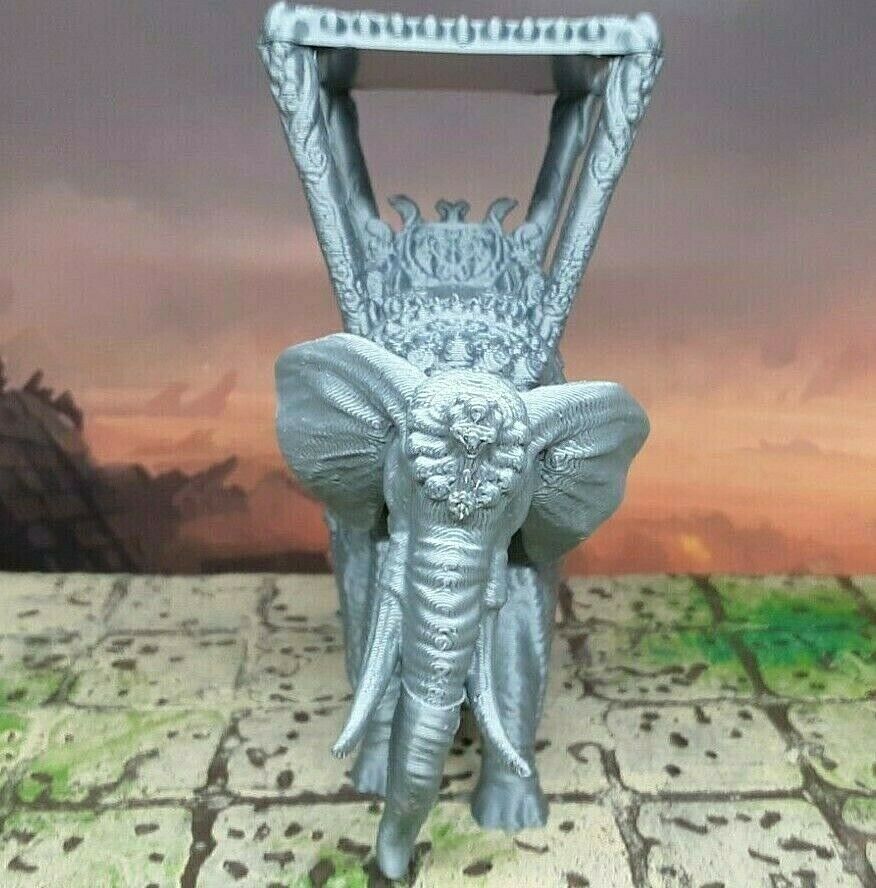 Howdah Saddles Riding Elephant Mini Miniature Figure 28-32mm Tabletop Gaming