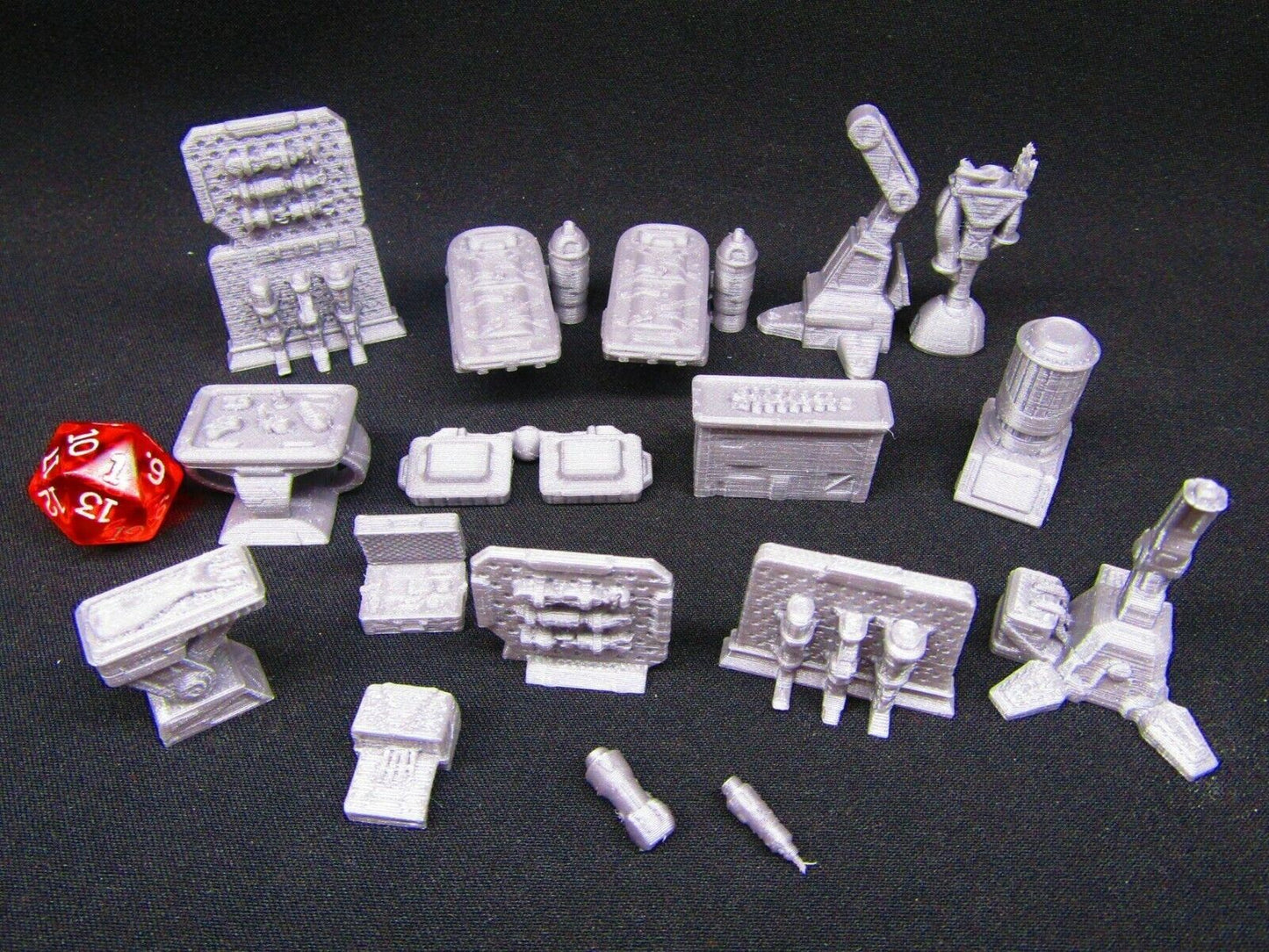 20pc Sci Fi Dr. Laboratory W/ Dr., Transporter & Pet Miniatures Minis Set Rpg