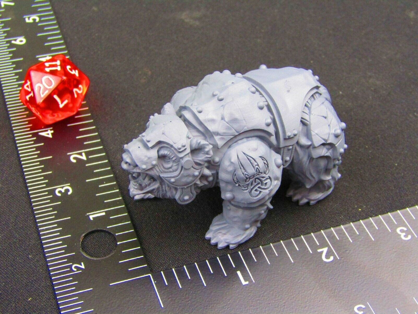 War Bear Mini Miniature 3D Printed Model 28/32mm Scale Fantasy Dungeon & Dragons