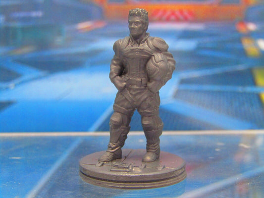Human Spaceship Captain Fighter Pilot Mini Miniature 3D Printed Model 28/32mm