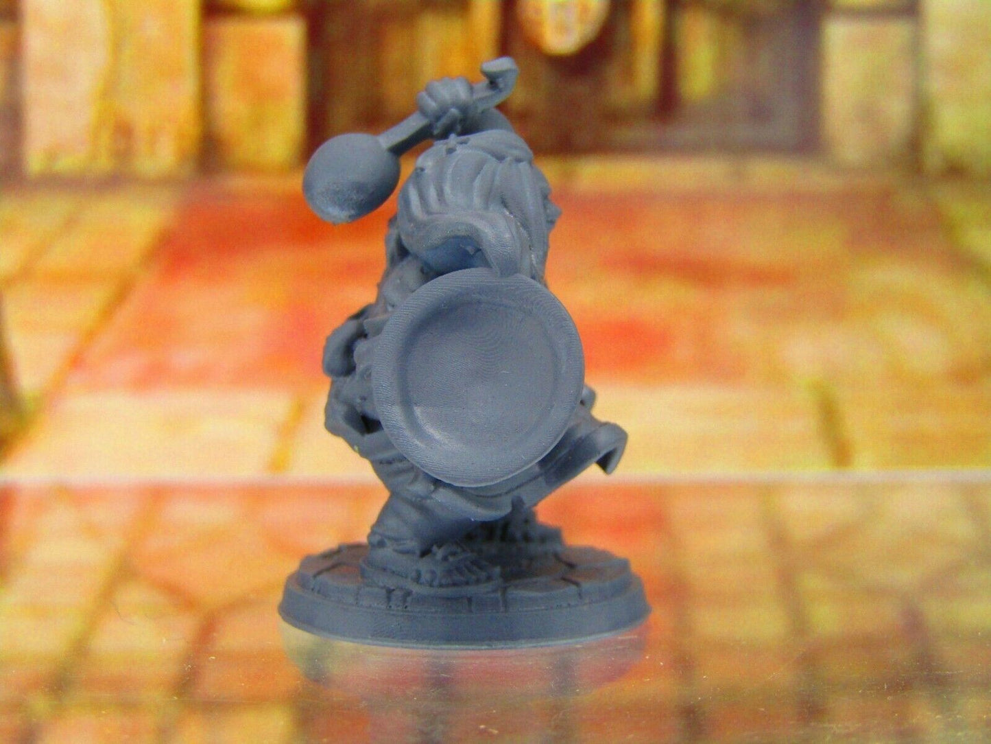Mimma the Warrior Housewife Dwarf Mini Miniature 3D Printed Model 28/32mm Scale