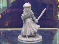 
              Human Pirate Female Captain Mini Miniature Figure 3D Printed Model 28/32mm Scale
            