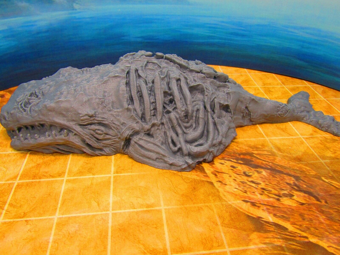 Beached Dead Whale Carcass Corpse Scatter Terrain Scenery 3D Printed Model
