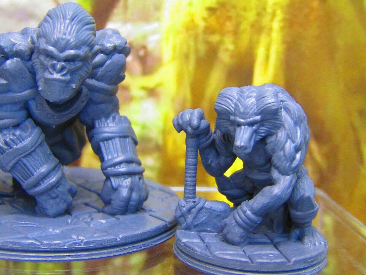 3pc Primate War Tribe Party Mini Miniature Figure 3D Printed Model 28/32mm Scale
