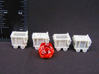 
              4pc Mine Carts Scatter Terrain Scenery 3D Printed Mini Miniature Model 28/32mm
            