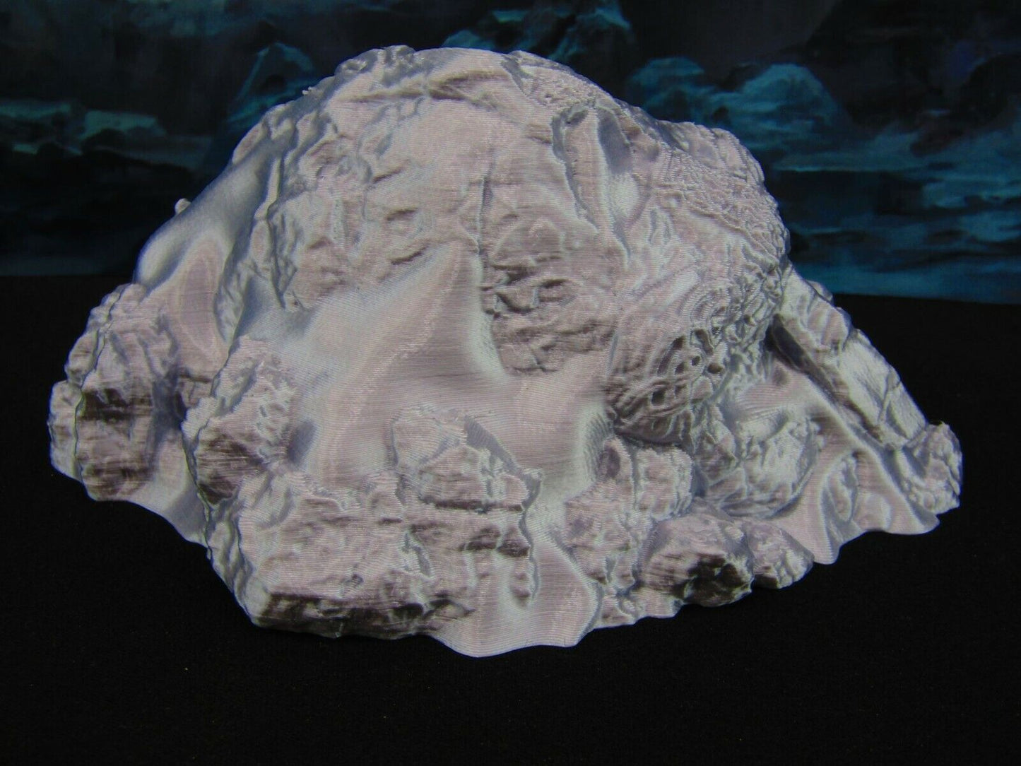 Buried Ruined Ancient Statue Head Scatter Terrain Scenery 3D Printed Model