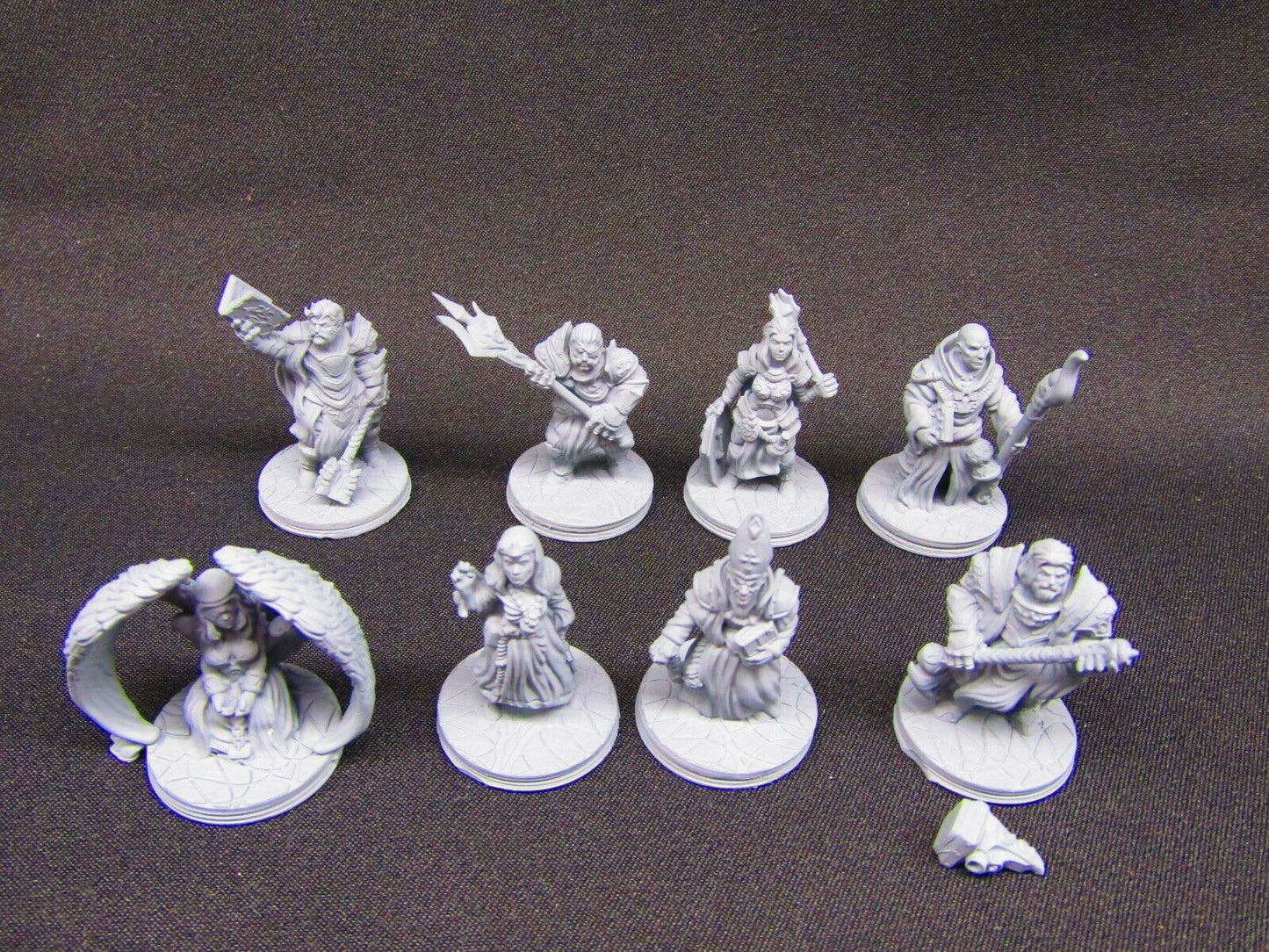 8pc Holy Order of Ash Paladin Religious Set Mini Miniature 3D Printed Model