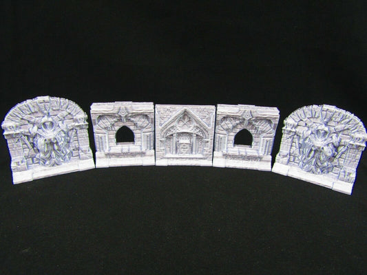 Religious Holy Chapel Church Wall Features Scatter Terrain Scenery 3D Printed