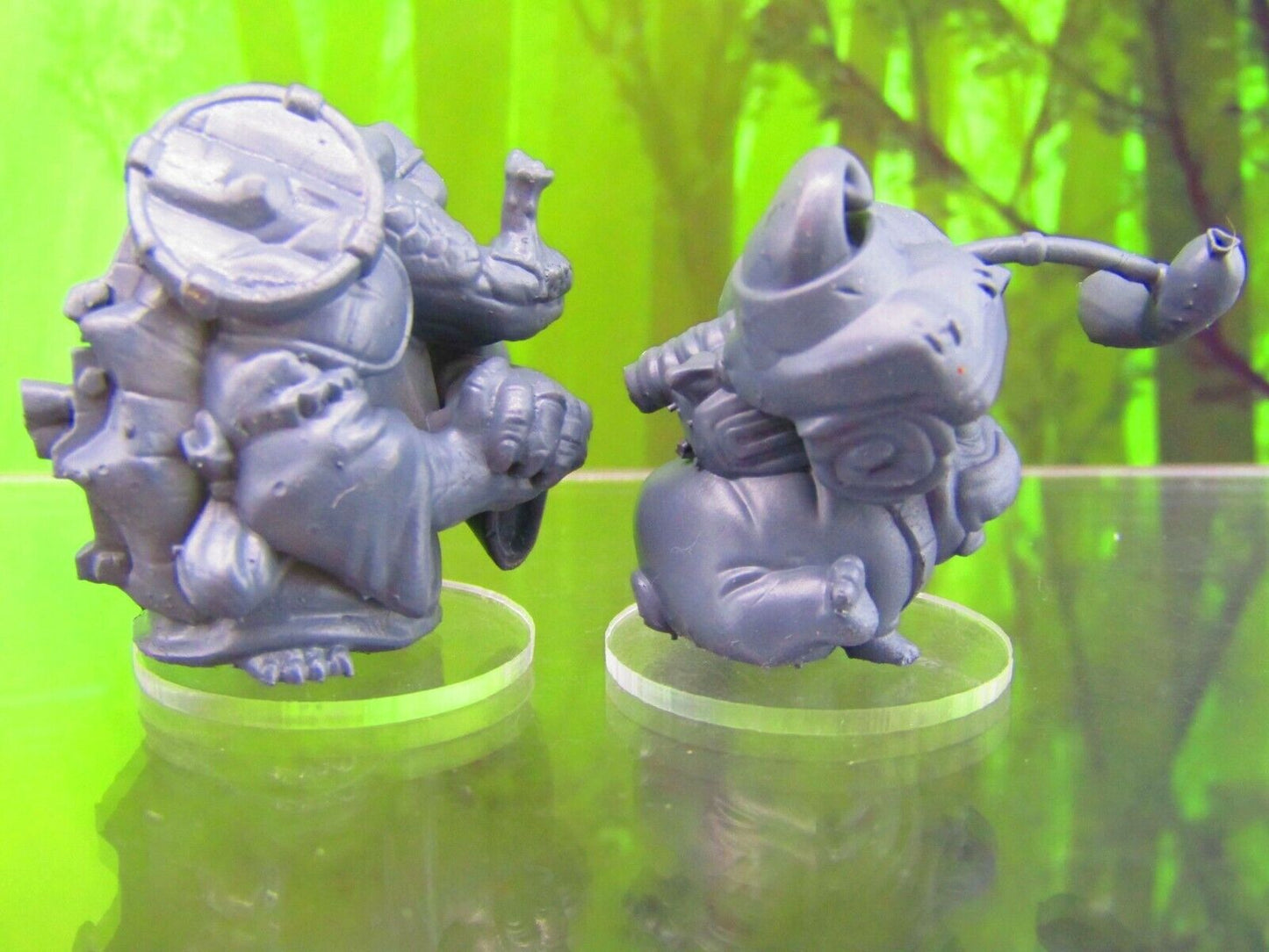 Tortle Merchant and Packdog Pet Companion Mini Miniature Figure 3D Printed Model
