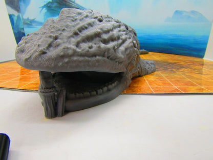 Large Beached Dead Whale Carcass Lair Hideout Terrain Scenery 3D Printed Model
