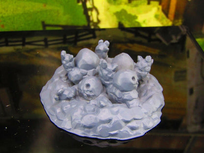 Clod People Nest Earth Elemental Dirt Folk Mini Miniature Model Character Figure