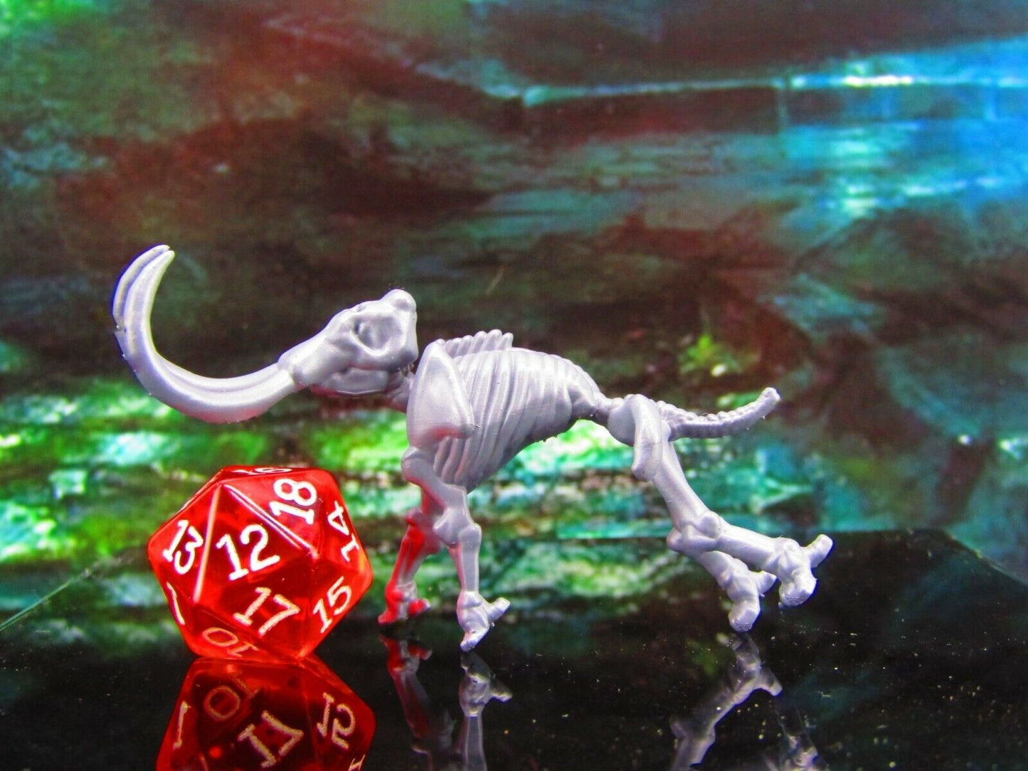 Mammoth Undead Elephant Skeleton Baby Mini Miniature Model Character Figure