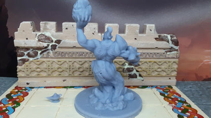 Earth Genie Djinn W/ Lamp Mini Miniatures Figure Tabletop Game 3D Printed Resin
