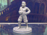 
              Human Pirate Crewman Bomber Mini Miniature Figure 3D Printed Model 28/32mm Scale
            