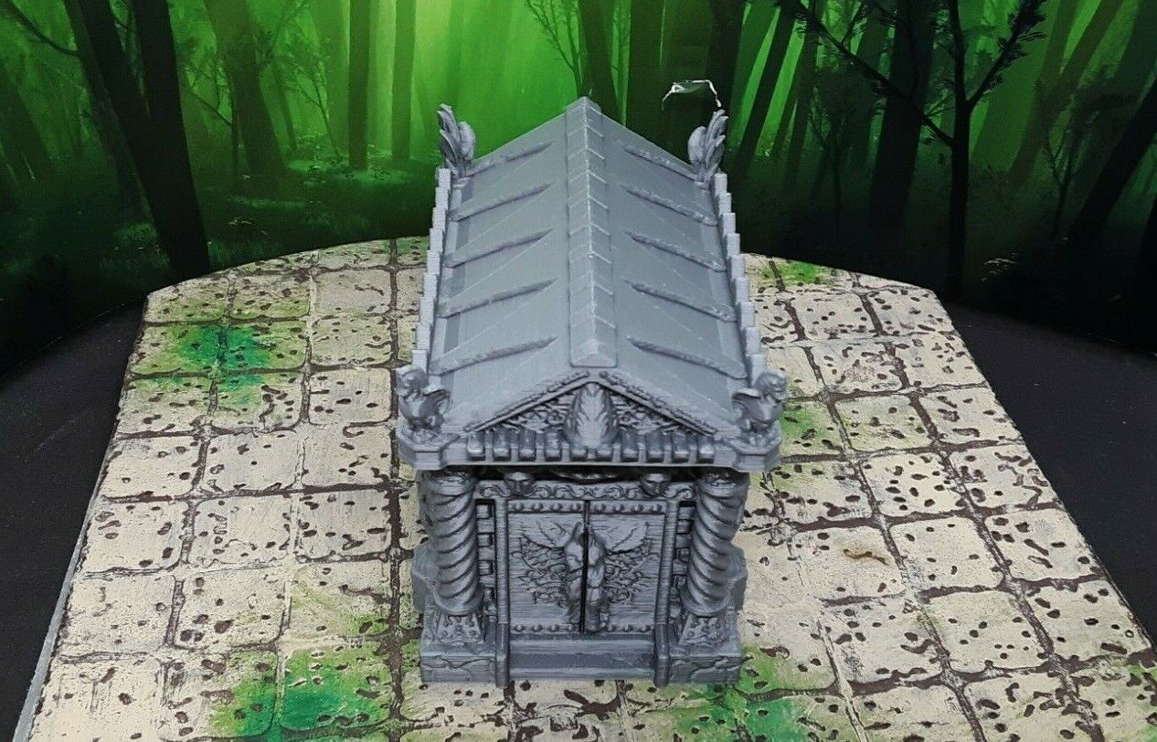 Cemetery Mausoleum Tomb Model Dungeons & Dragons 28mm Scatter Terrain Miniature