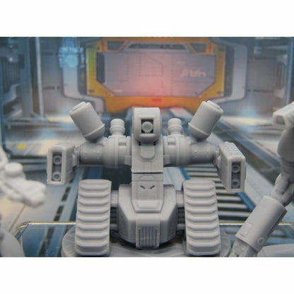 Lot of 3 War Droids Battle Robots Mini Miniature 3D Printed Figure Model