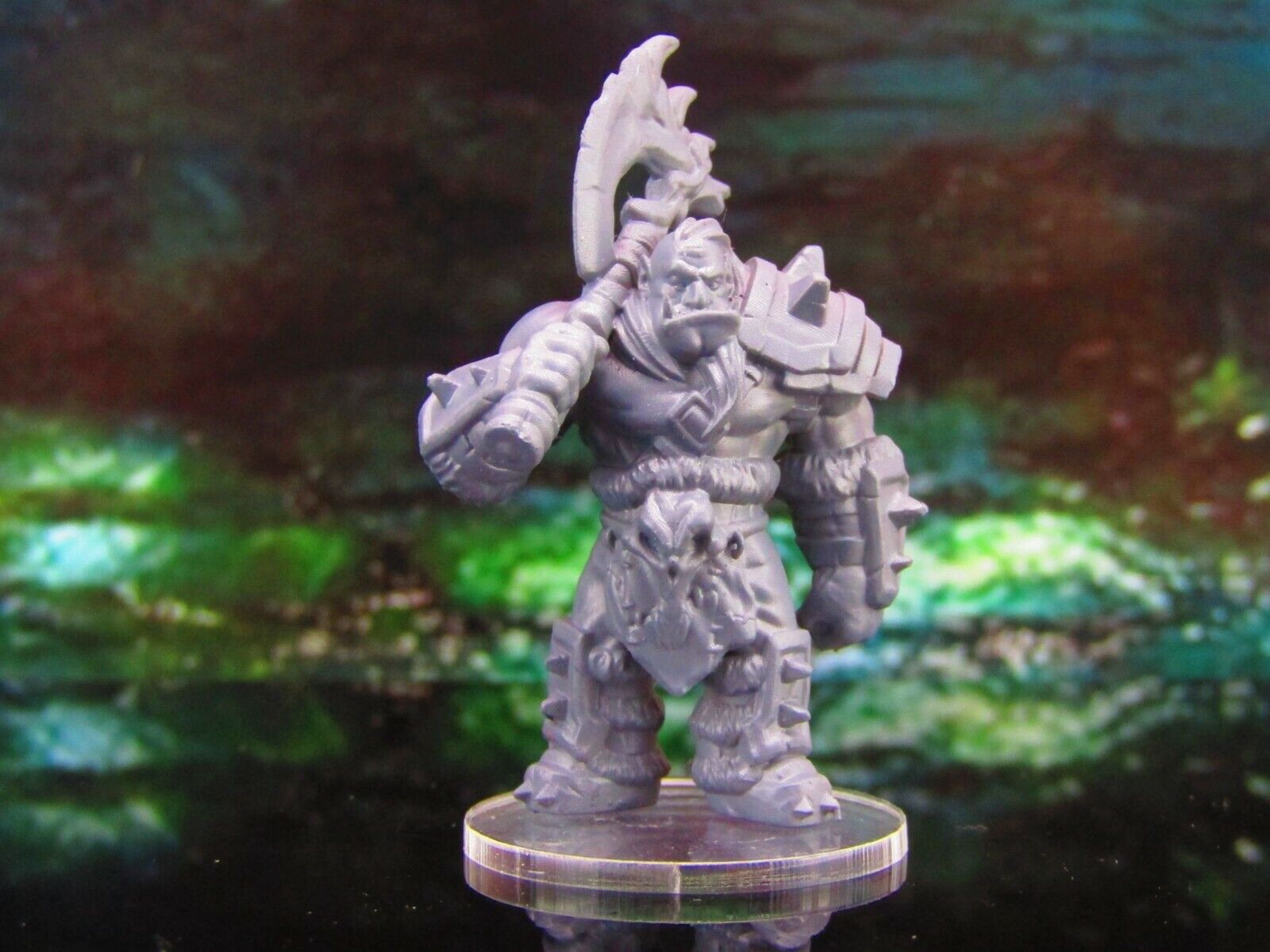 Orc Guard Soldier With Axe  Mini Miniature Model Character Figure