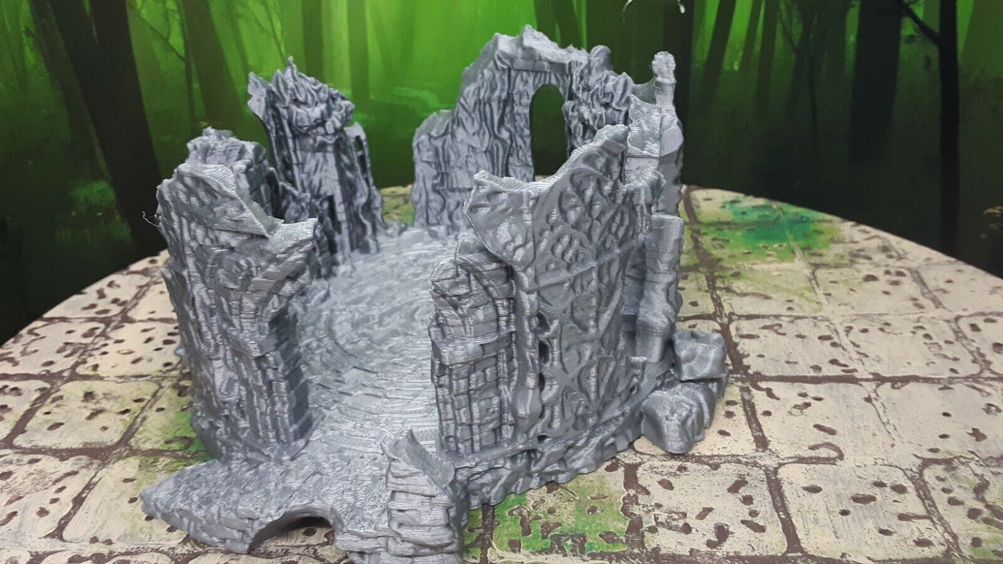 Altar Building Ruins Scatter Terrain Scenery 28mm Dungeons & Dragons 3D Printed