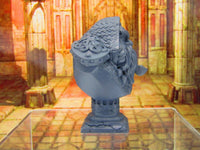 
              Dwarven Bounty Hunter's Bust Statue Resin 3D Printed Model RPG Fantasy Games
            