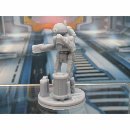Repairbot Mechanic Droid Robot Mini Miniature 3D Printed Figure Model