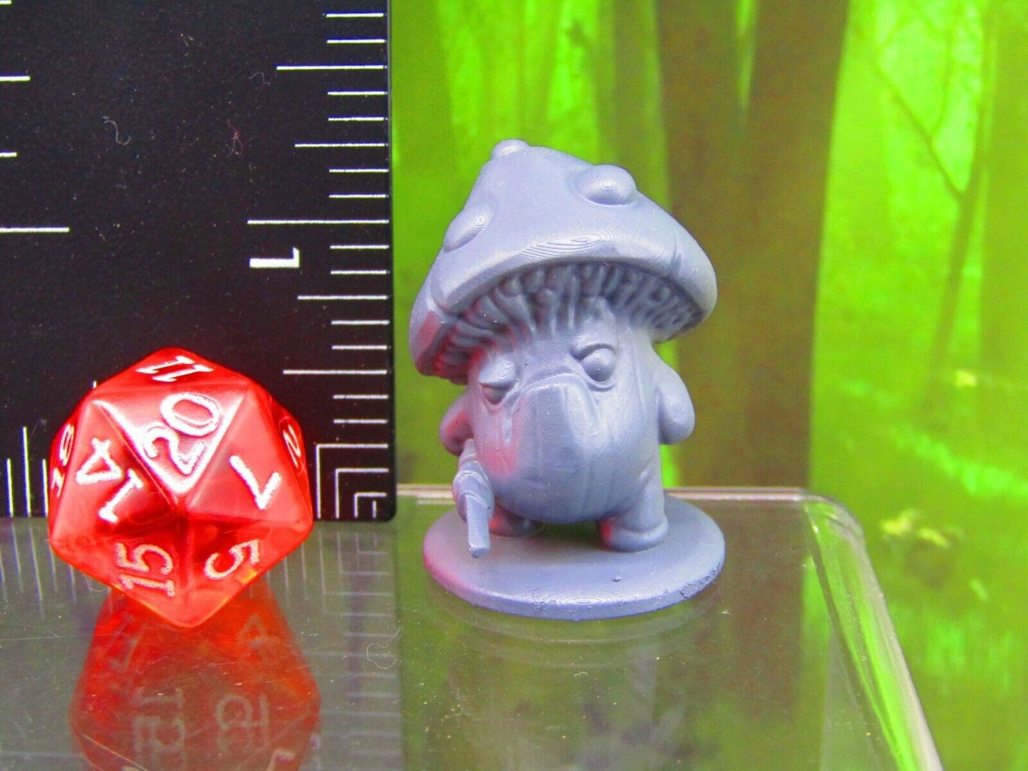 Shroomie Spearman Mushroom Men Myconid Fungus Folk Mini Figures 3D Printed Model