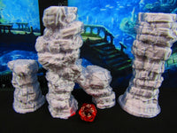 
              Stacked Rock Columns Scatter Terrain Scenery 3D Printed Mini Miniature Model
            