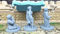 
              3 Wise Old Men Desert Themed Mini Miniature Figure 28-32MM Resin 3D Printed
            