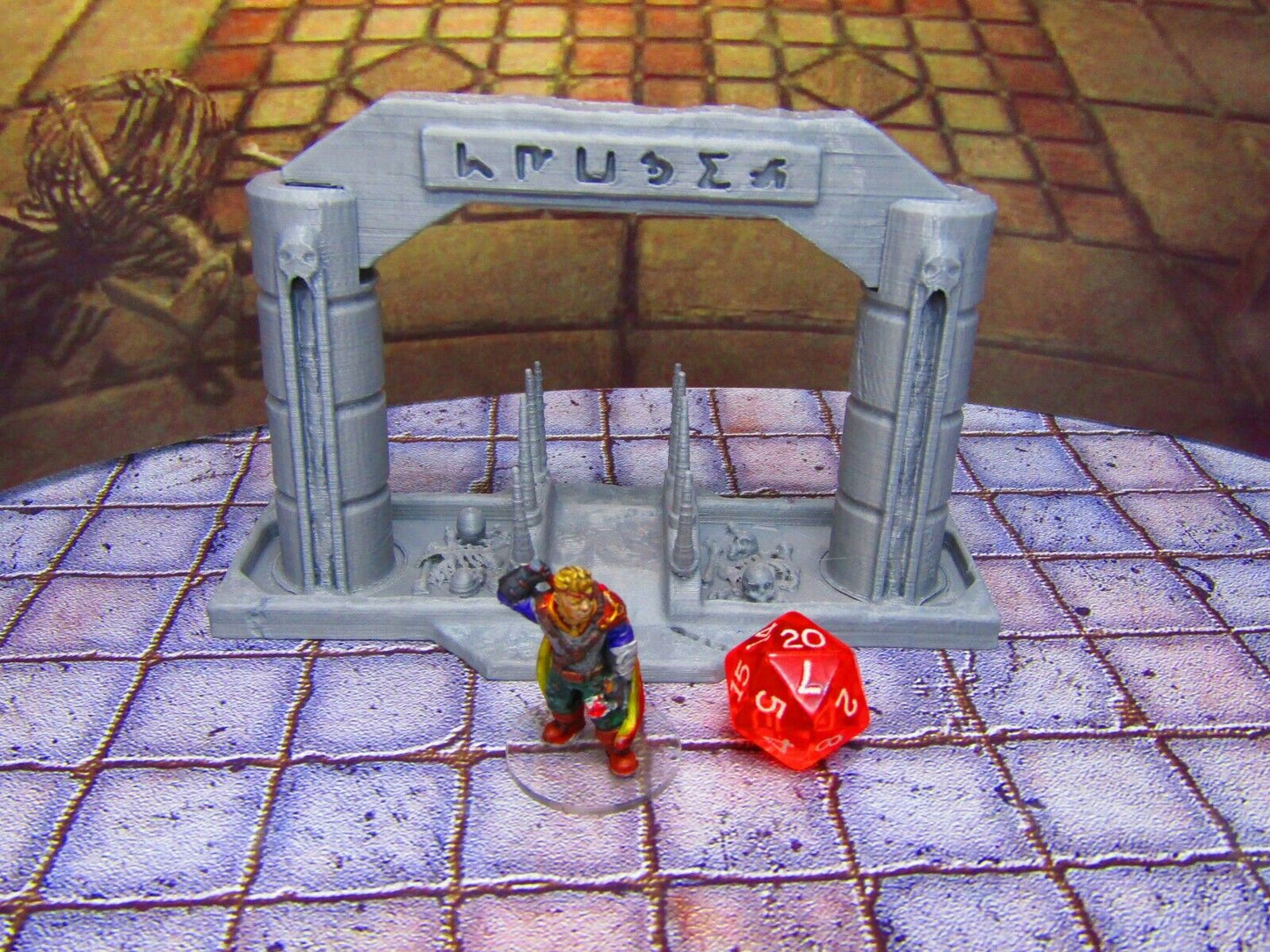 River of Blood Crossing Entryway Archway Bridge Entrance Scenery Scatter Terrain