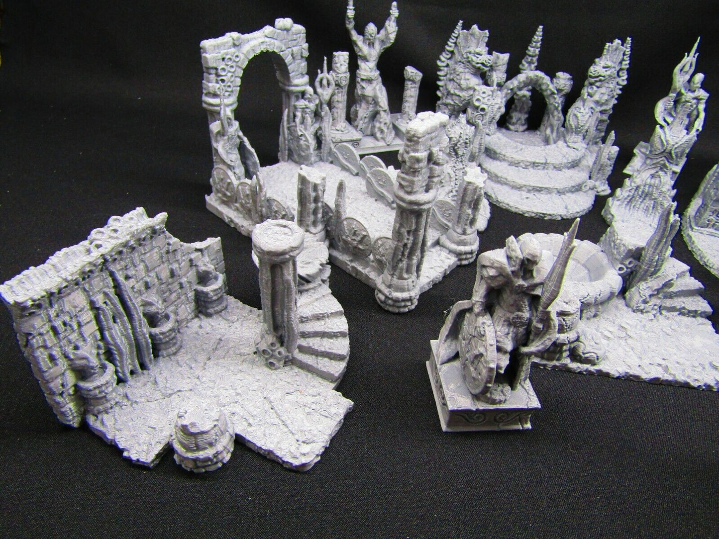 13pc Atlantis Merfolk Underwater Deep Sea City Scenery Scatter Terrain Props