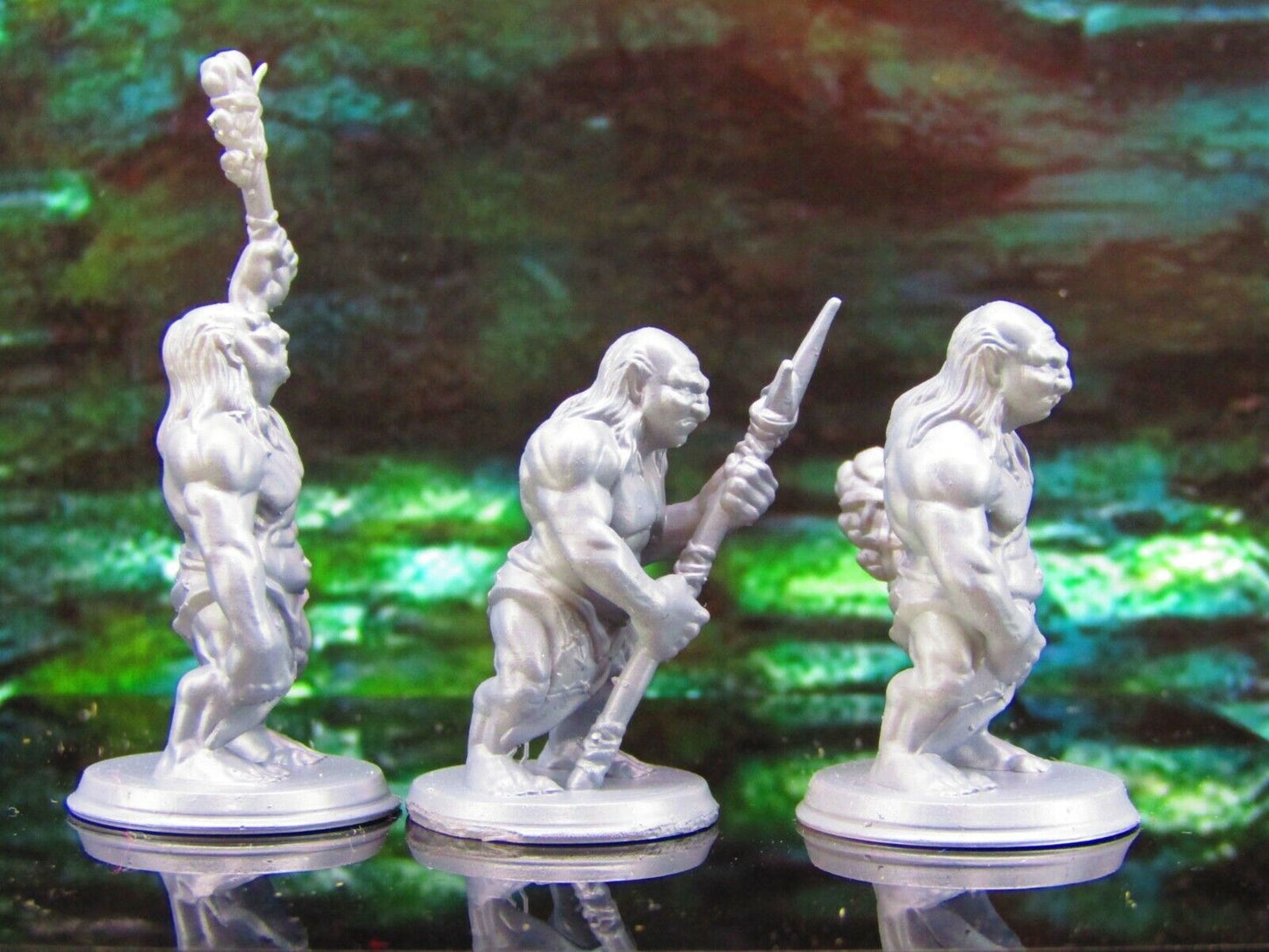 3pc Grimlock Humanoid Cave Monster Set Mini Miniature Model Character Figure