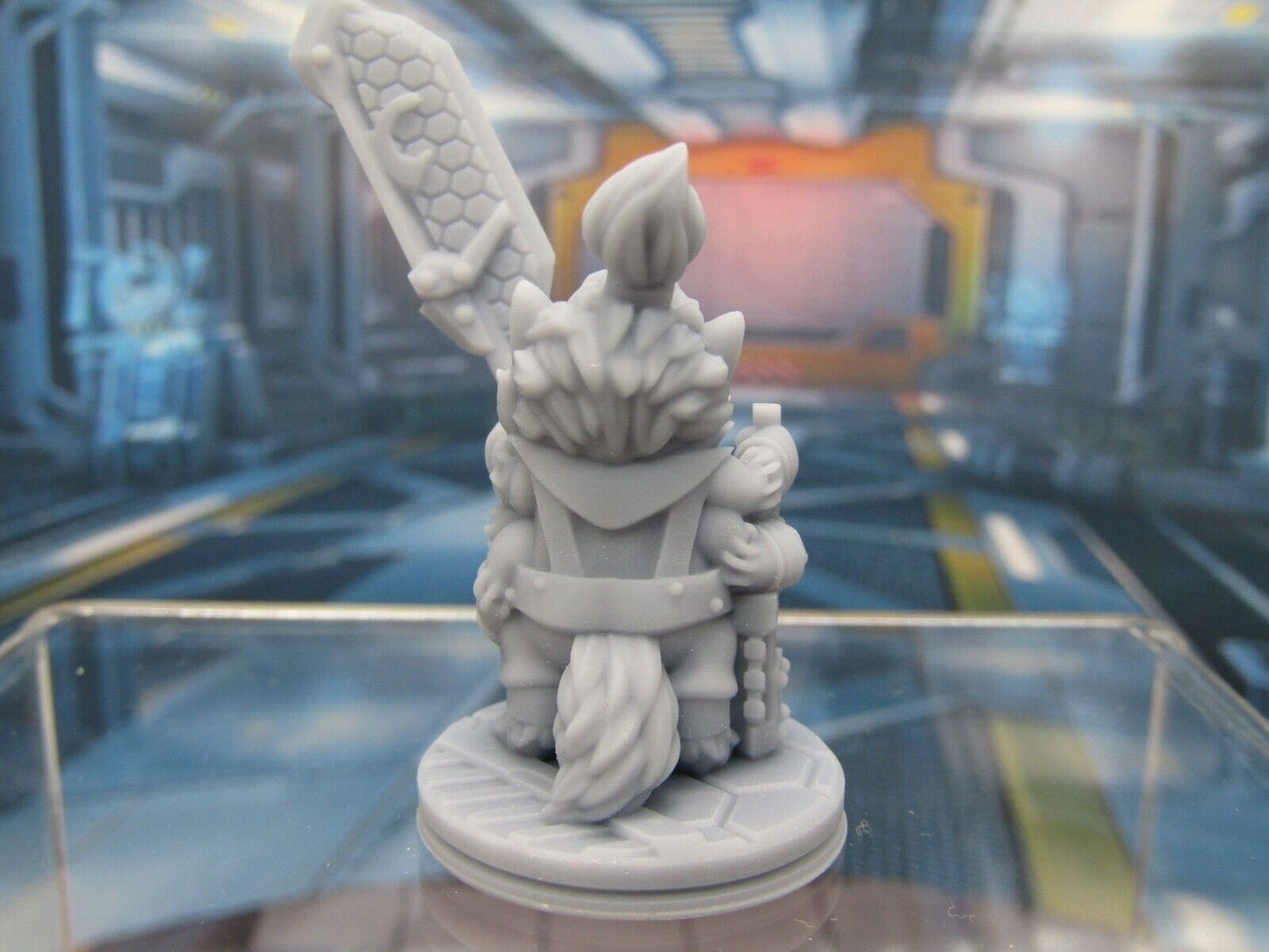 Furry Alien Fuzzy Fighter Mini Miniature Scatter Terrain Scenery 3D Printed