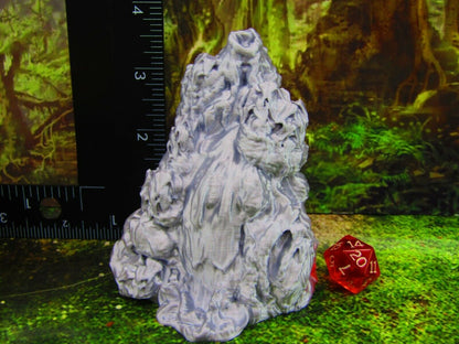 Hidden Waterfall Cave Scatter Terrain Scenery 3D Printed Mini Miniature Model