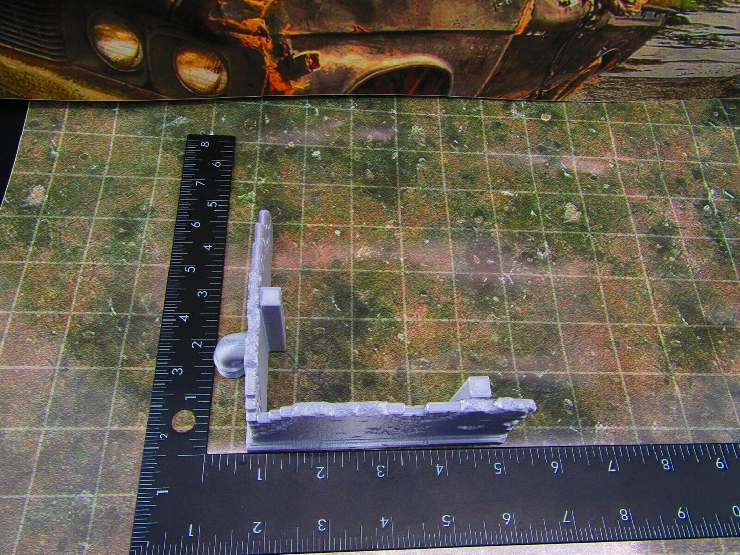 2pc Building Rubble Corner Brick Wall Scatter Terrain Scenery Wasteland