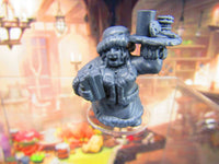 
              Dwarf Christmas Waitress Mini Miniature Figure 3D Printed Model 28/32mm Scale
            