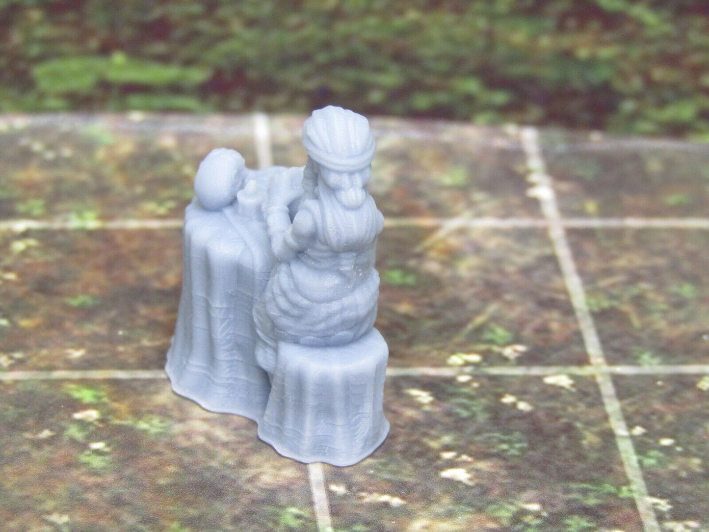 Gypsy Fortune Teller Mini Miniatures 3D Printed Model 28/32mm Scale RPG
