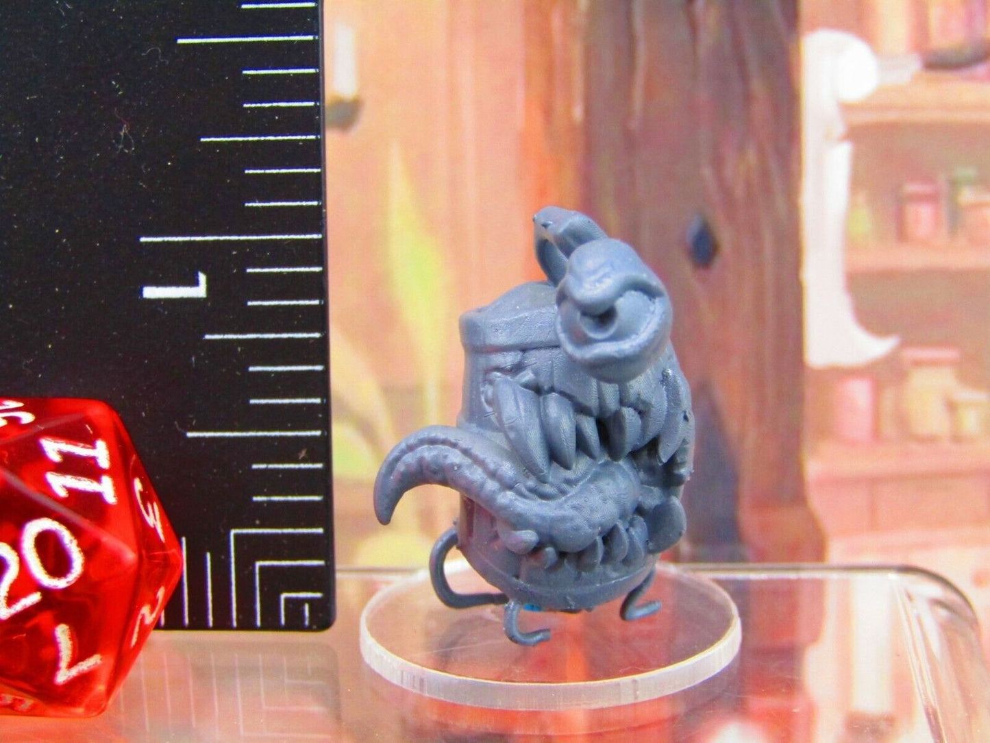 Mimic Barrels & Apple Loot Monsters Mini Miniature Figure 3D Printed Model