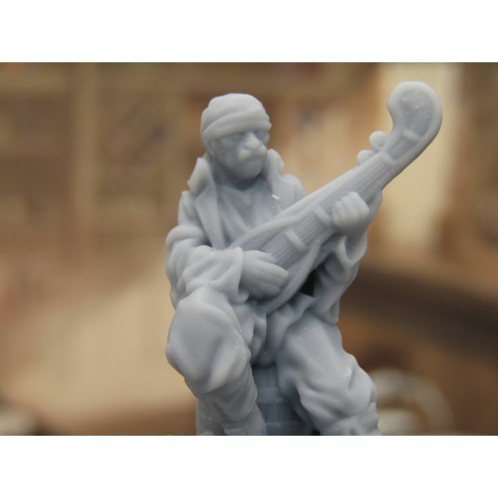 Dancer and Musician Bards Mini Miniature Scatter Terrain Scenery 3D Printed